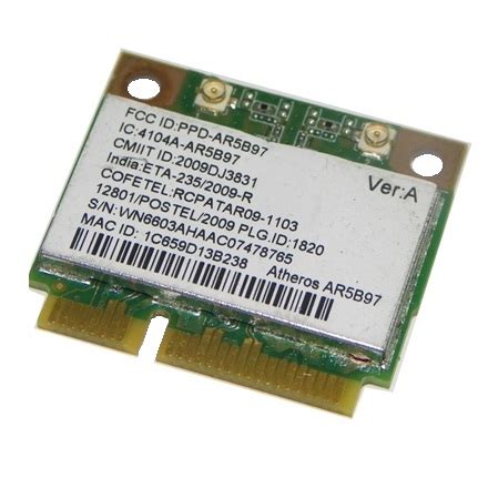 Download atheros ar5b97 wireless network adapter